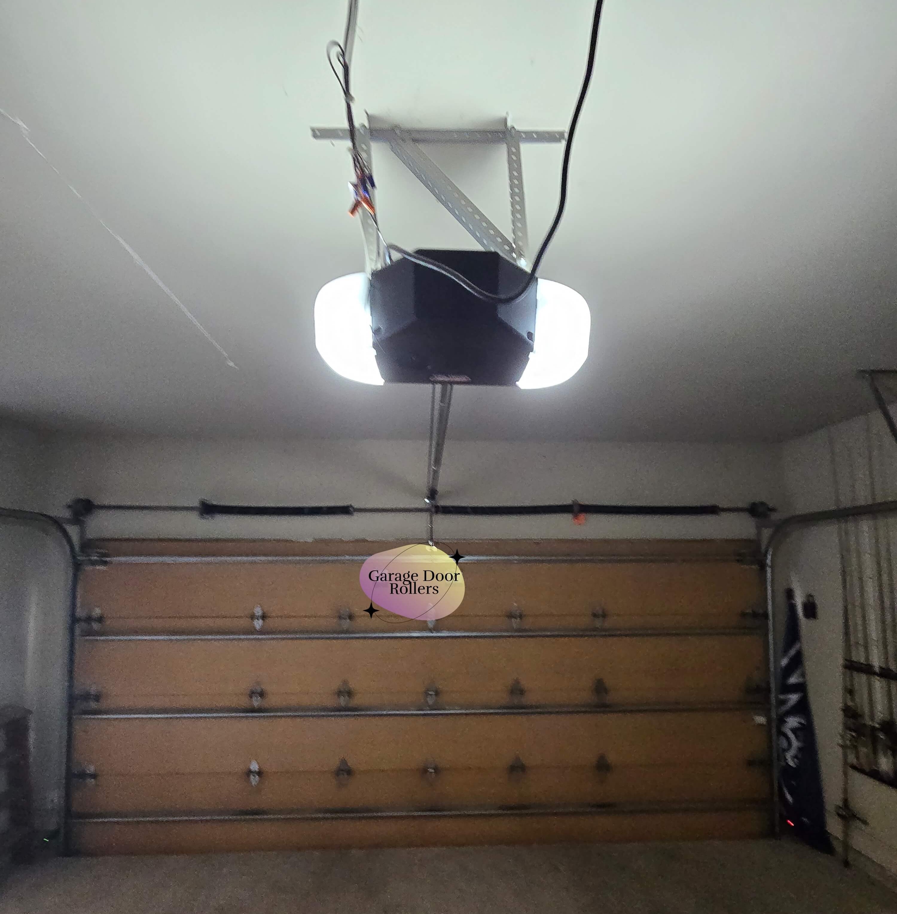 garage-door-roller-genie-opener-install